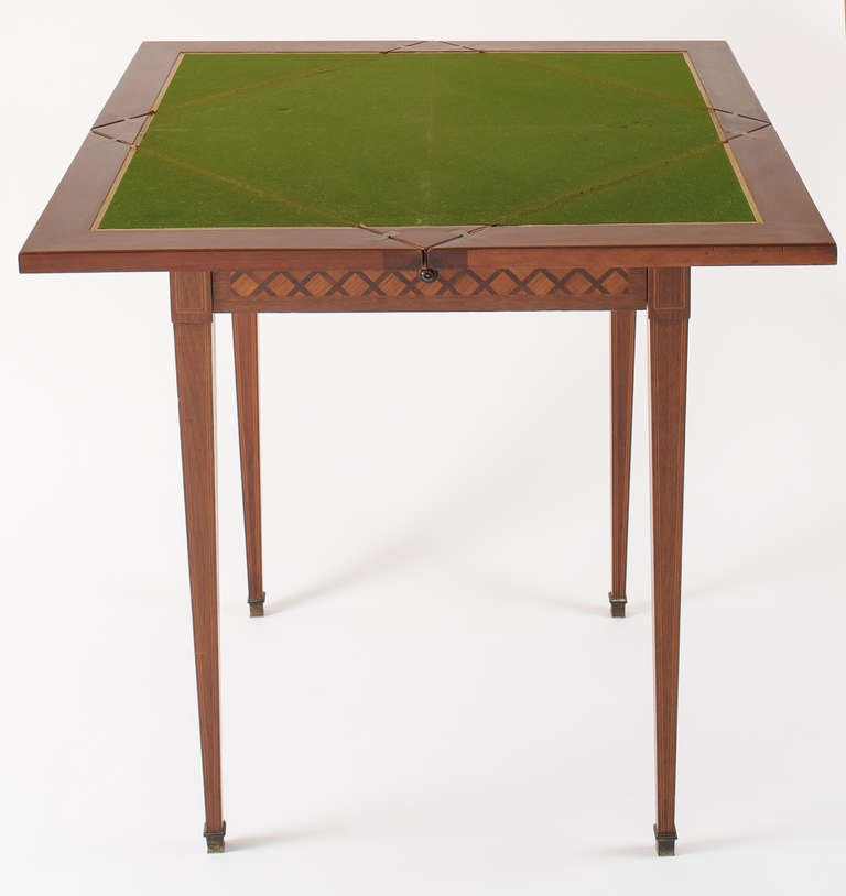 19th Century Paris Game Table with Envelop Top In Excellent Condition For Sale In Carmel, CA