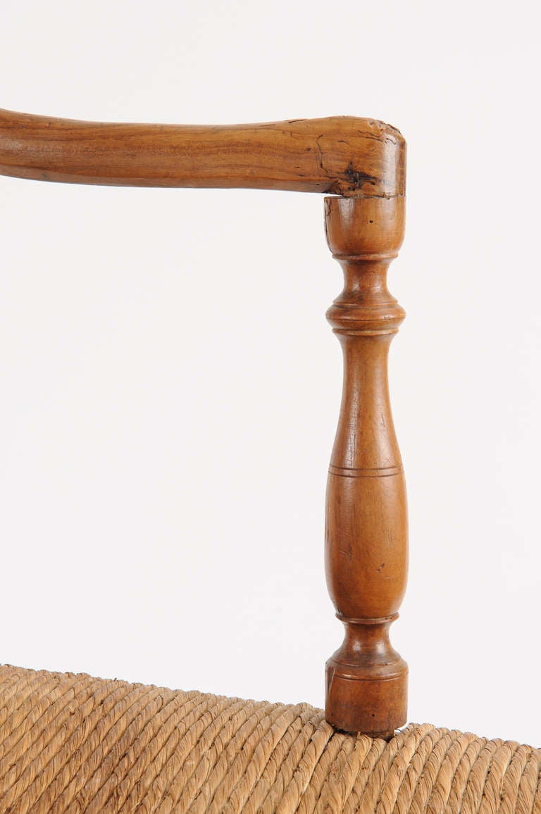 Louis XVI 19th Century Rustic Armchair For Sale