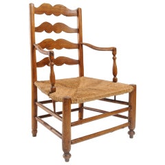 Fauteuil rustique du XIXe siècle