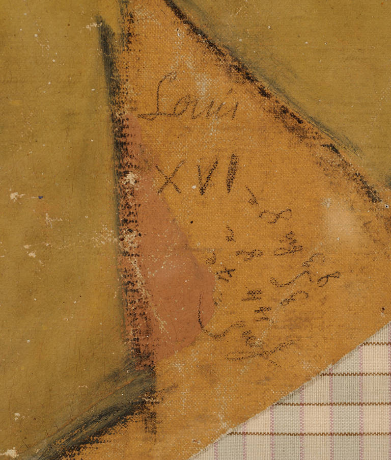 Louis XVI Étude encadrée du 18ème siècle pour la tapisserie d'Aubusson sur toile en vente