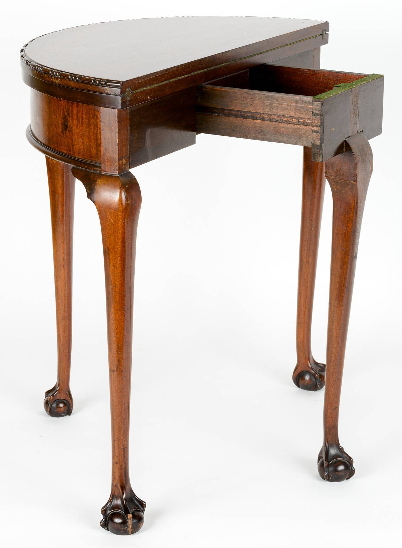 Great Britain (UK) Period George III Demilune Game Table