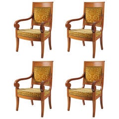 Set of Four Empire Armchairs