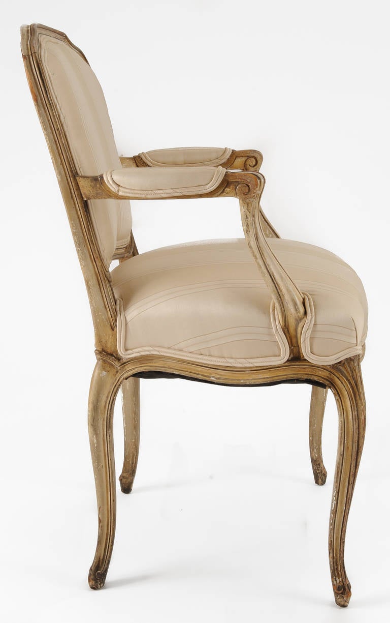 French 18th Century Louis XV Armchair For Sale