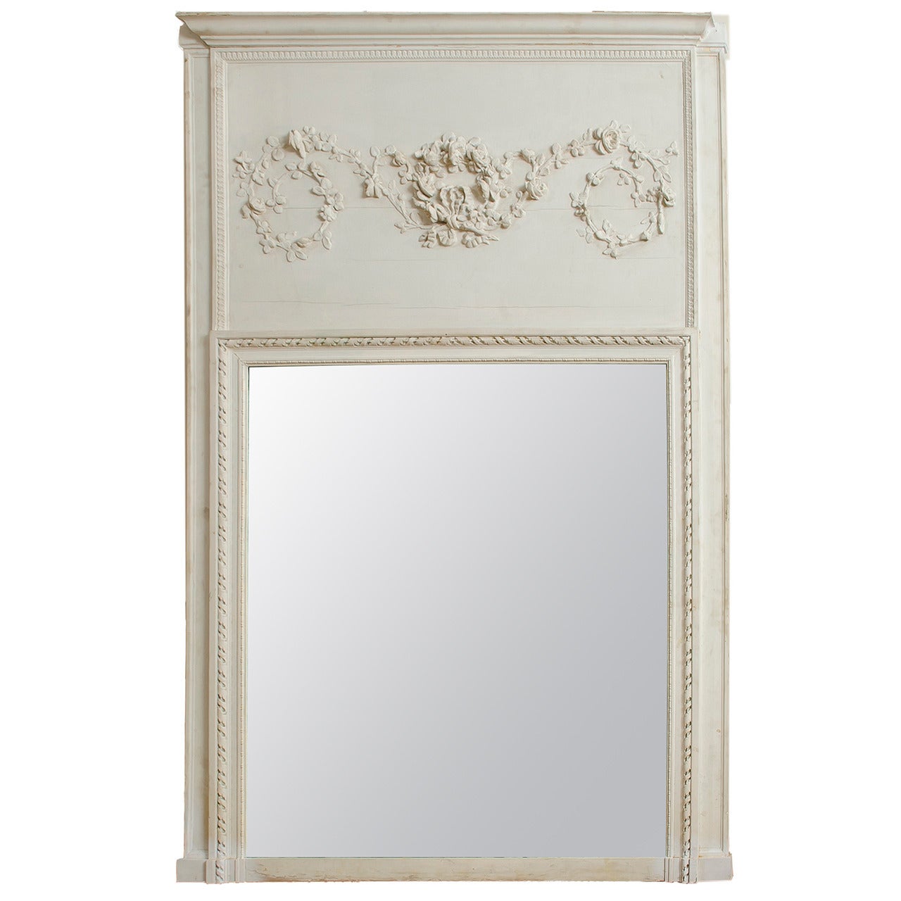 Miroir Trumeau Louis XVI du 18ème siècle, France en vente