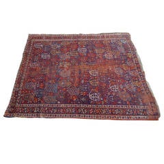 Rare Antique  Early 19 th c Heriz  Serapi Rug