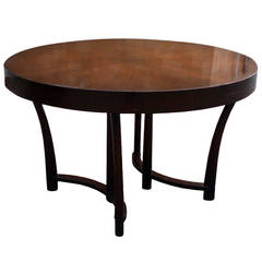 T. H. Robsjohn-Gibbings Walnut Table with Three Leaves for Widdicomb