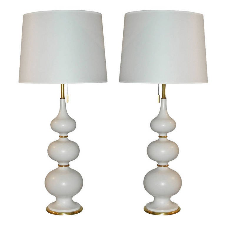 Pair of Gerald Thurston Ceramic Table Lamps