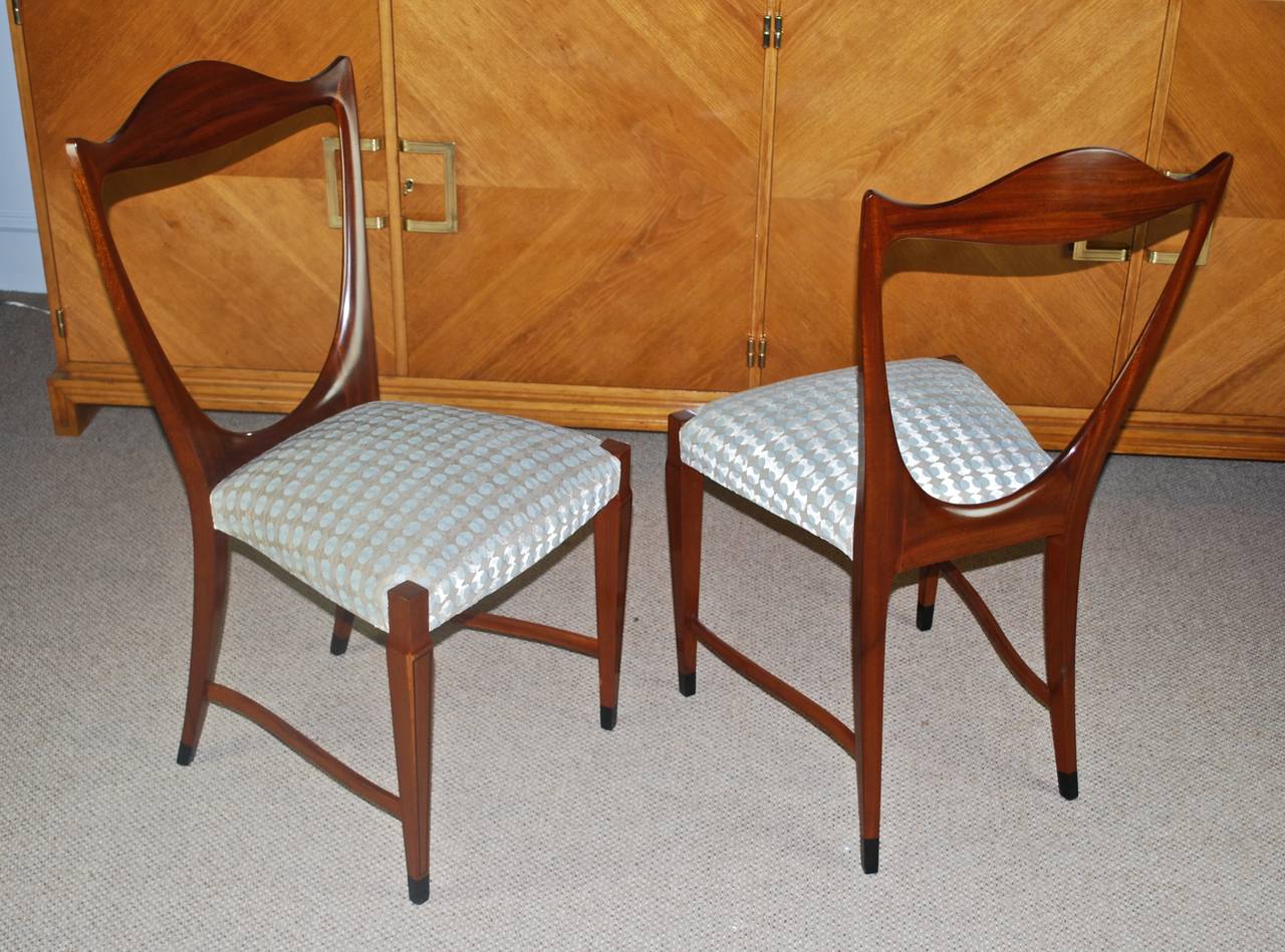 Italian Pair of Paolo Buffa Side Chairs, 1951