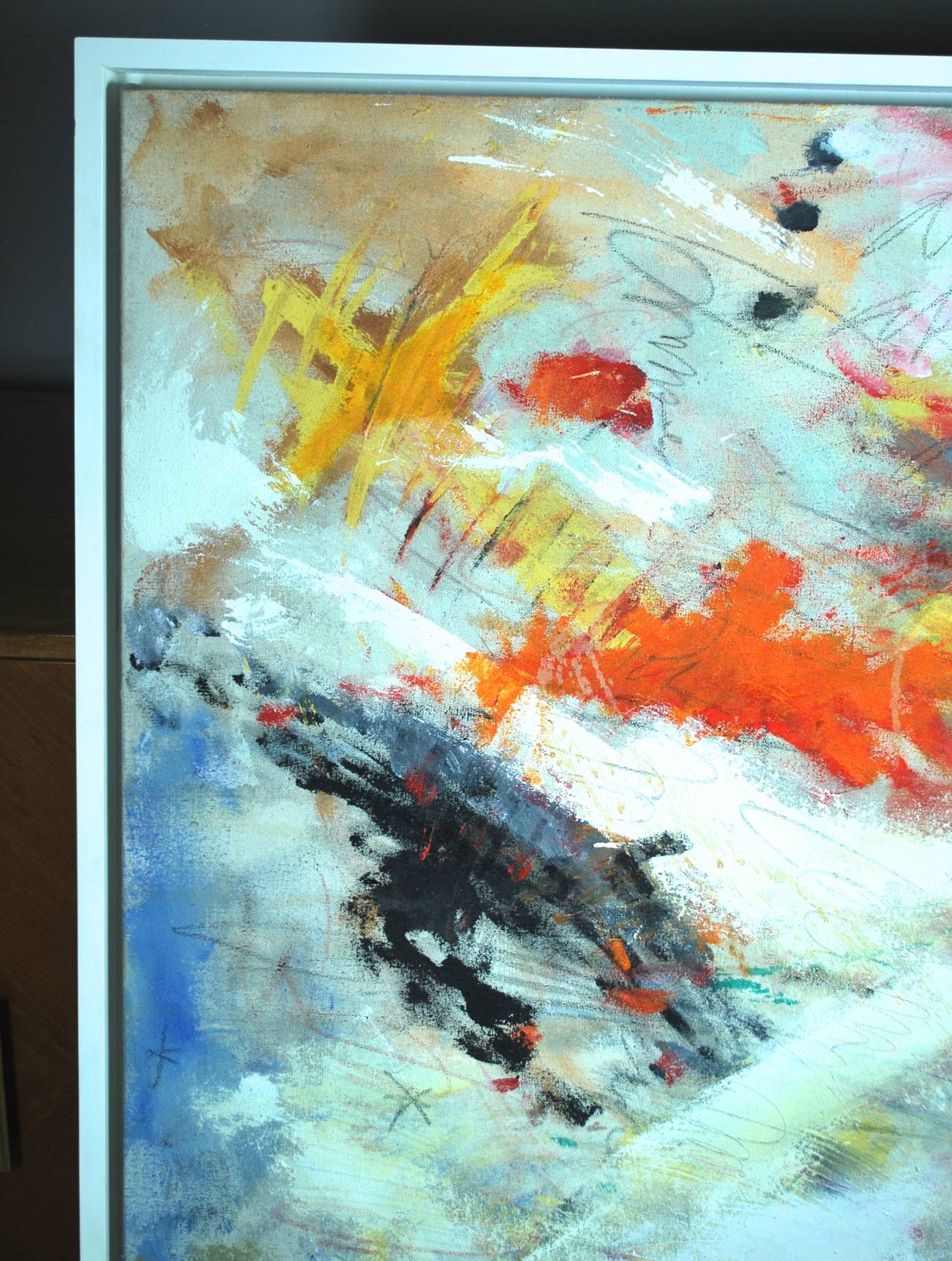 Vibrant Abstract Art Painting In Excellent Condition In New York, NY