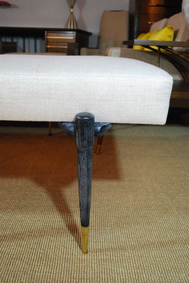 Upholstery Extra-Long Cerused Bench