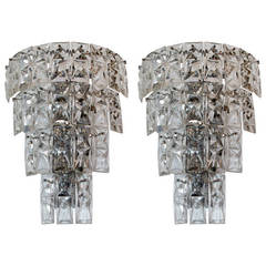 Large Scale Crystal Sconces