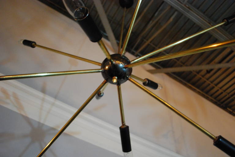 Mid-20th Century Italian Sputnik Chandelier