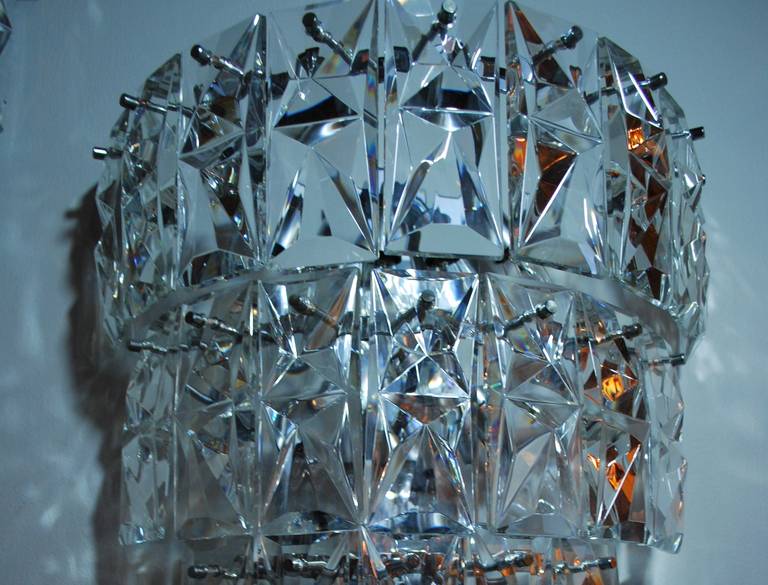Swiss Large Scale Crystal Sconces
