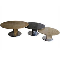 Set of Three Birdseye Nest of Tables after Karl Springer