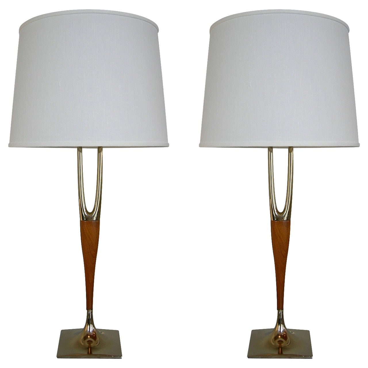 Wishbone Table Lamps by Laurel Co.