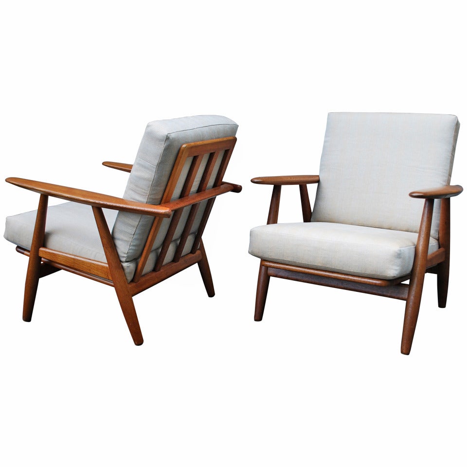 Pair of Hans Wegner "Cigar" Chairs