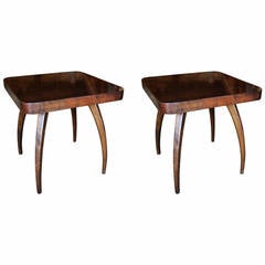 Pair of Occasional Tables by Jindrich Halabala