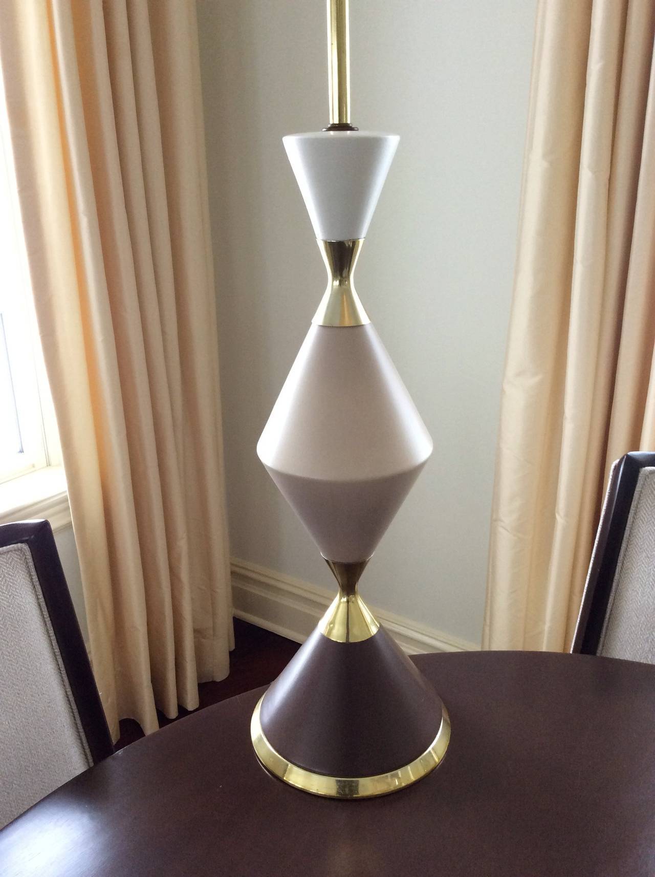 Pair of "Hourglass" Lamps by Gerald Thurston at 1stDibs