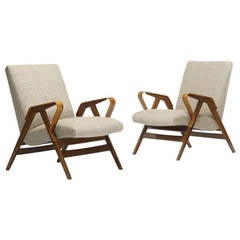 Pair of Lounge Chairs attributed to Ico Parisi