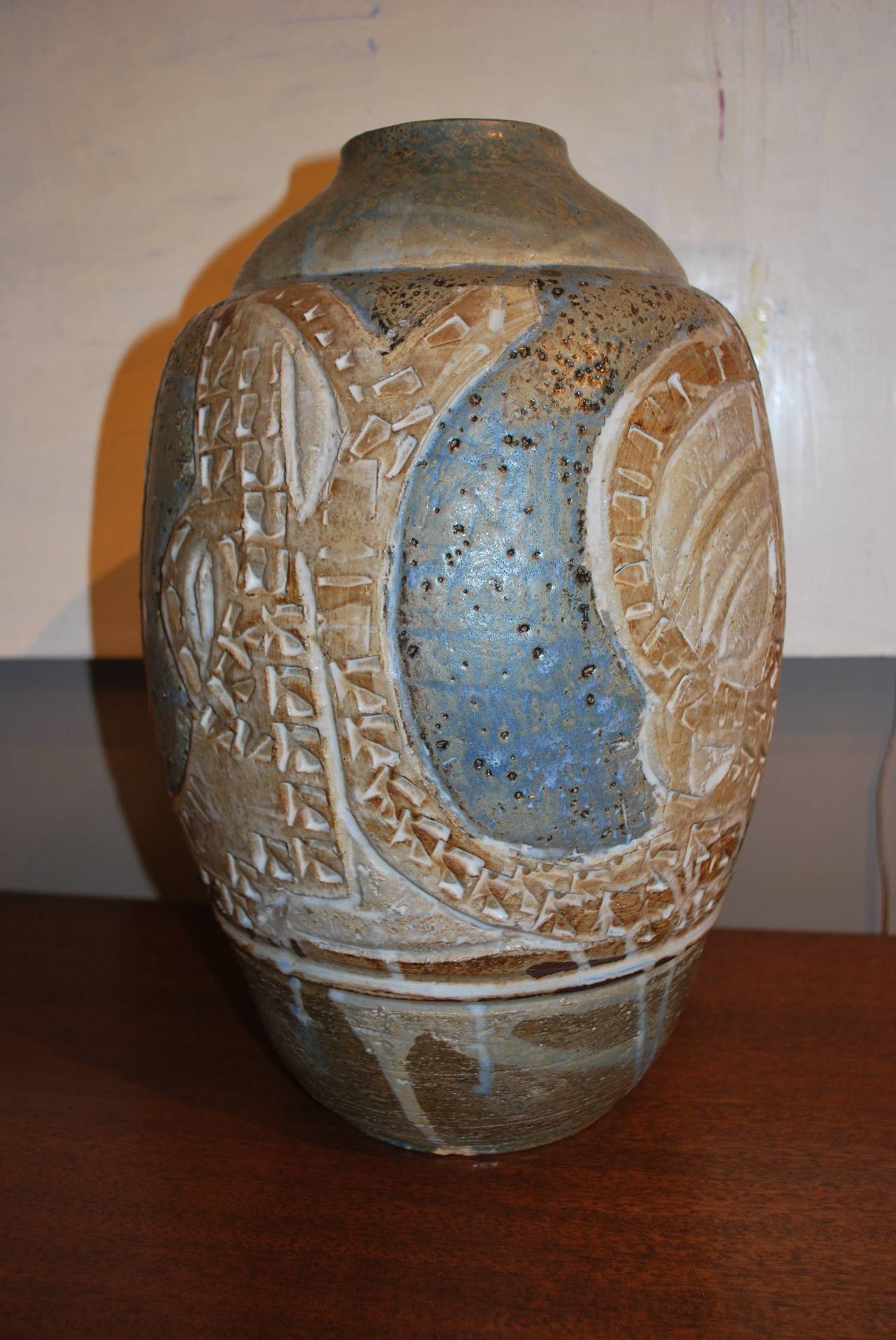 American Large-Scale Ceramic Vase by Tobias Weissman For Sale