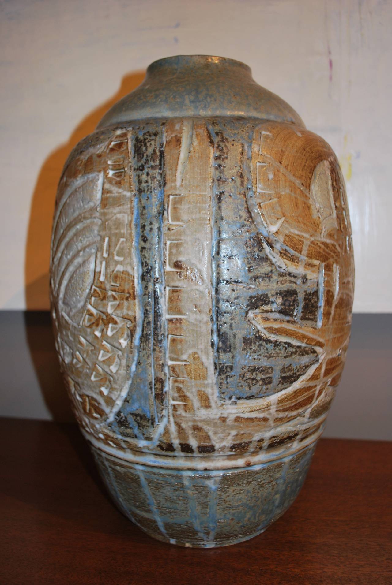 Large-Scale Ceramic Vase by Tobias Weissman In Excellent Condition For Sale In New York, NY