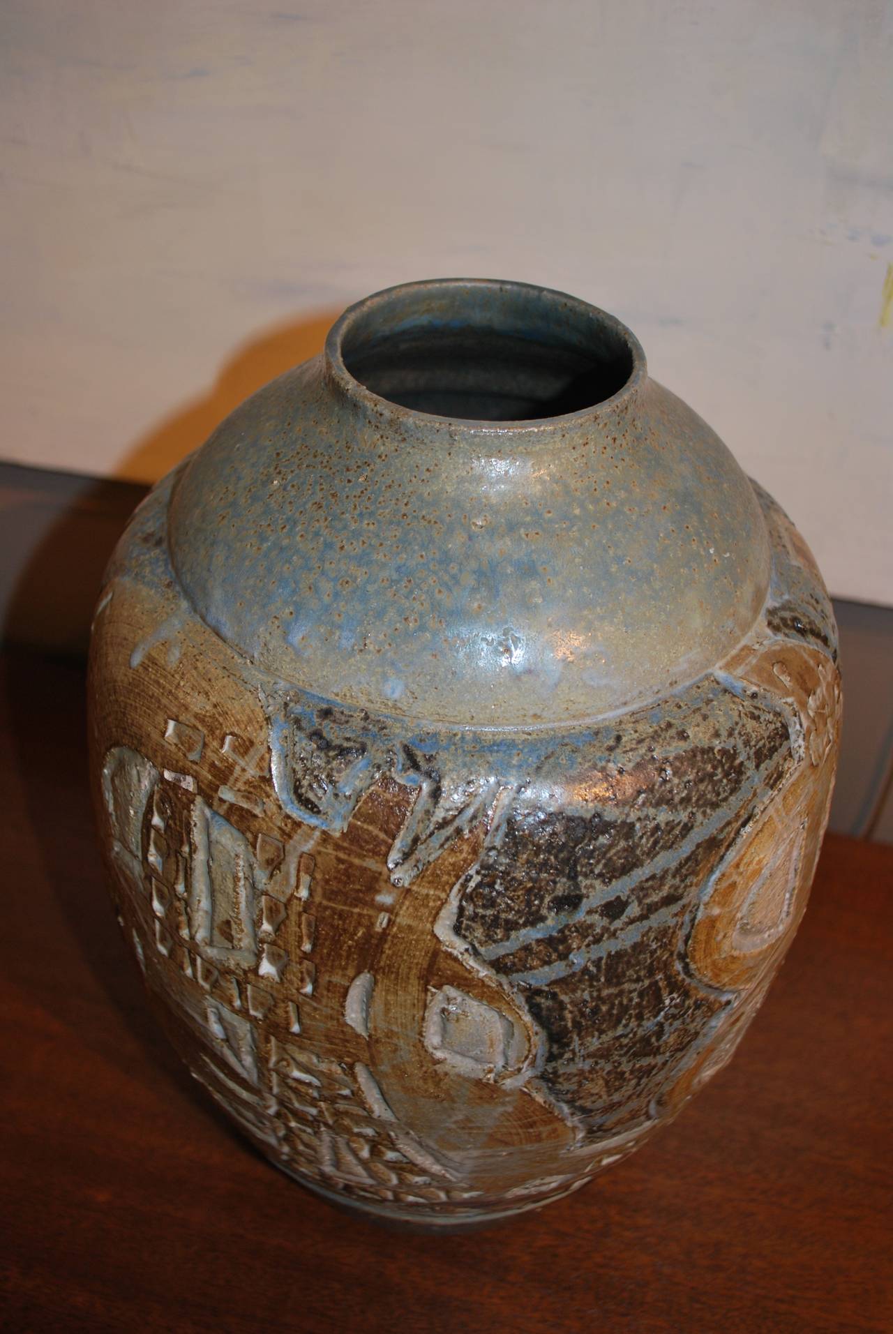 Große Vase aus Keramik von Tobias Weissman (American Arts and Crafts) im Angebot
