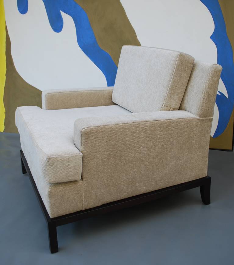 Late 20th Century Pair of Modern Lounge Chairs, Parzinger Style
