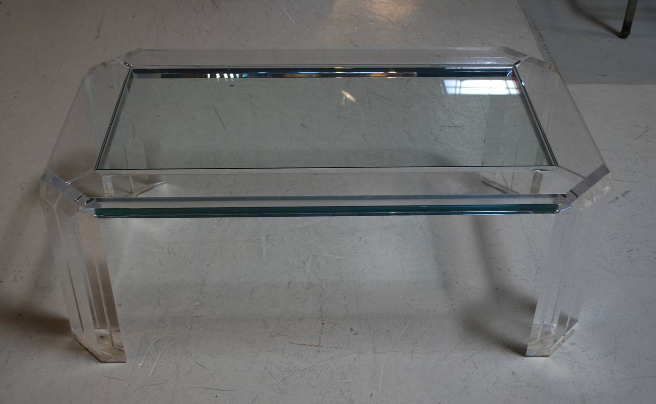 Lucite Coffee Table at 1stDibs