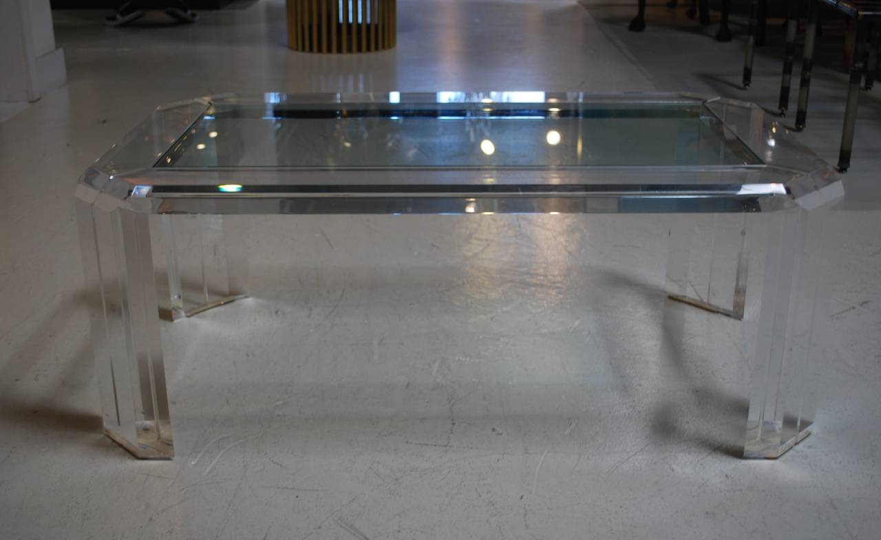 Lucite Coffee Table at 1stDibs