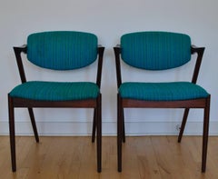 Kai Kristiansen Pair of Rosewood Chairs Model 'Z' 42, 1956, Denmark offplatform