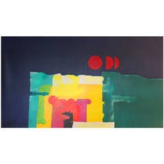 Monumental Alvaro Herrán Abstract Painting
