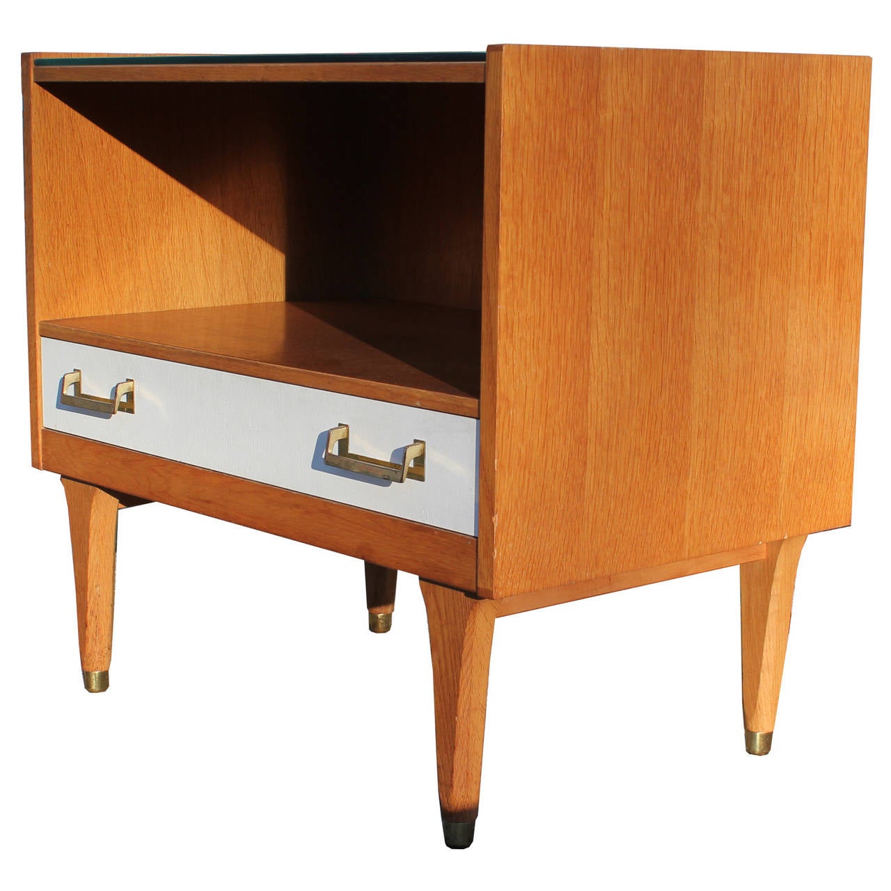 Fabulous G Plan Nightstands with Brass Handles