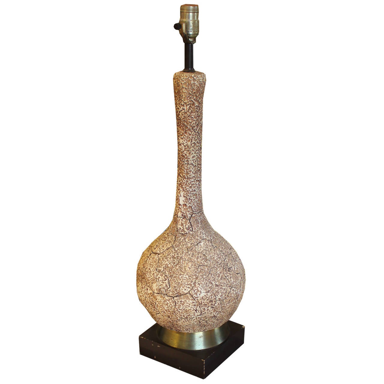 Beautiful and unusual coral style table lamp that sits atop a brass base.