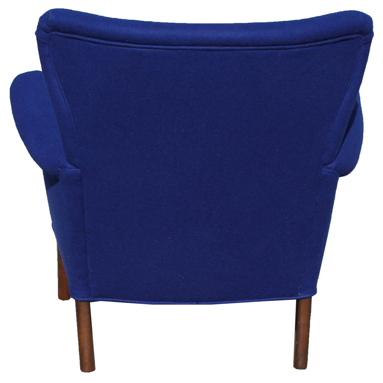 Mid-20th Century Stunning Pair of Mid Century Modern Royal Blue Danish Lounge Chairs