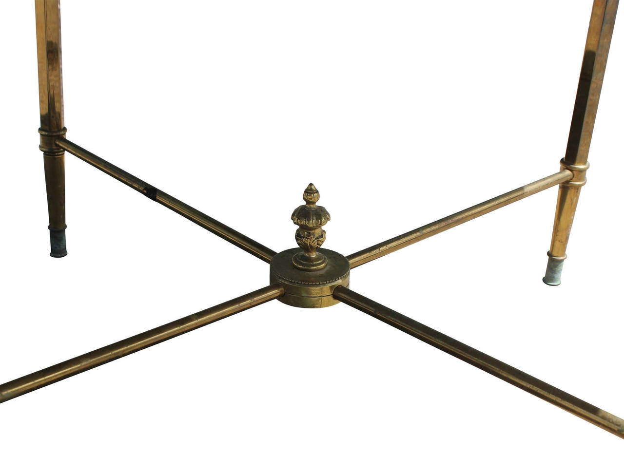Hollywood Regency Slate and Brass French Cocktail Table 1