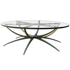 Stunning Italian Style Brass Spider Base Table