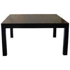 Dunbar Black Lacquer Parsons Style Cocktail Table