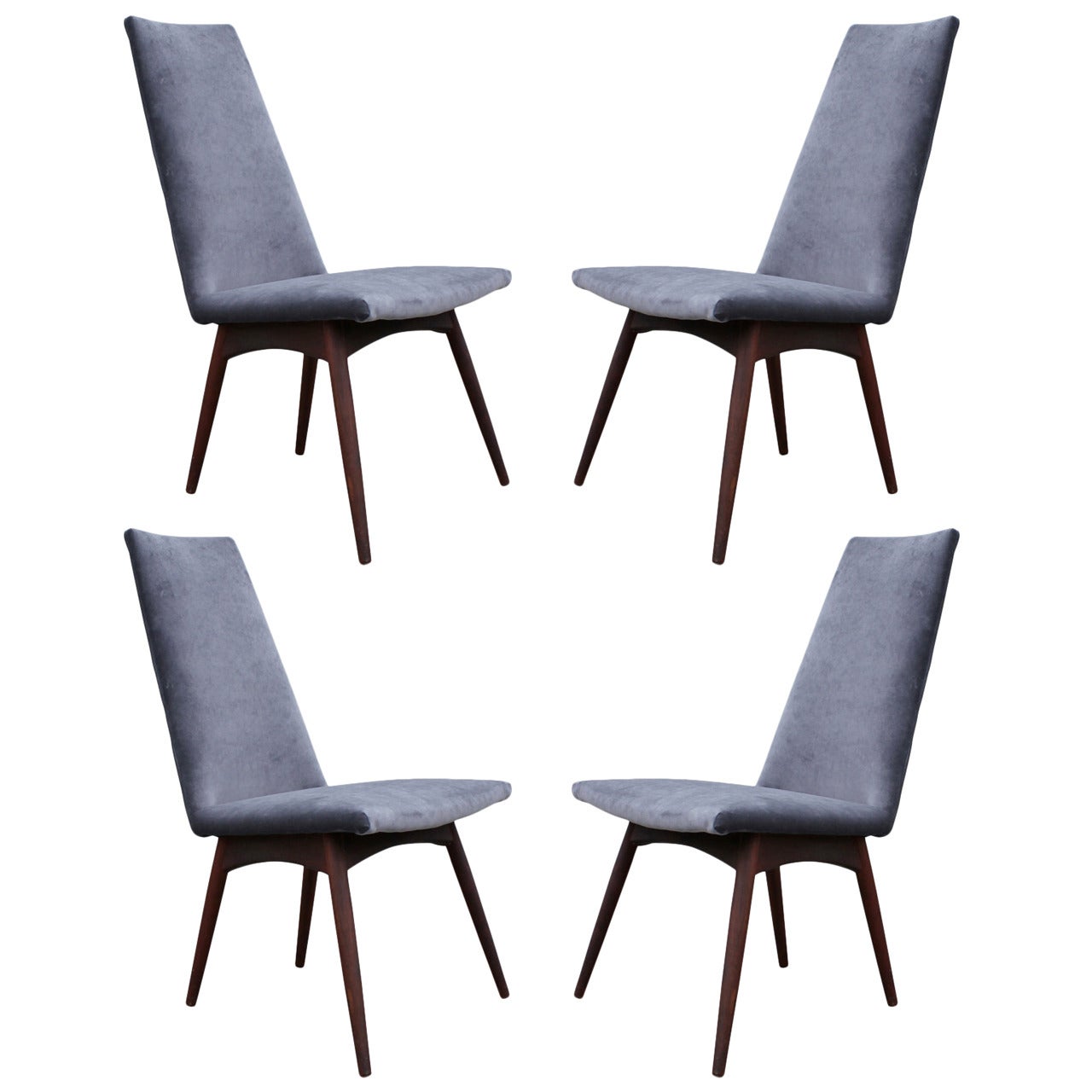 Set of Four Adrian Pearsall Dining Chairs