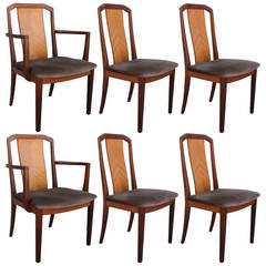 Beautiful Set of Six Teak English Dining Chairs Beautiful Set of Six Teak English Dining Chairs