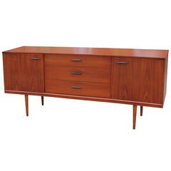 Wonderful Curved Front Danish Style Credenza