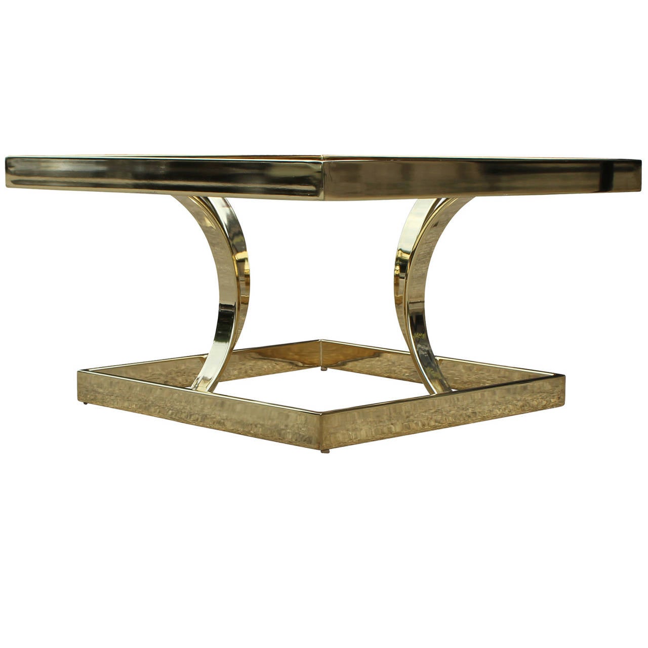American Polished Brass Table Base