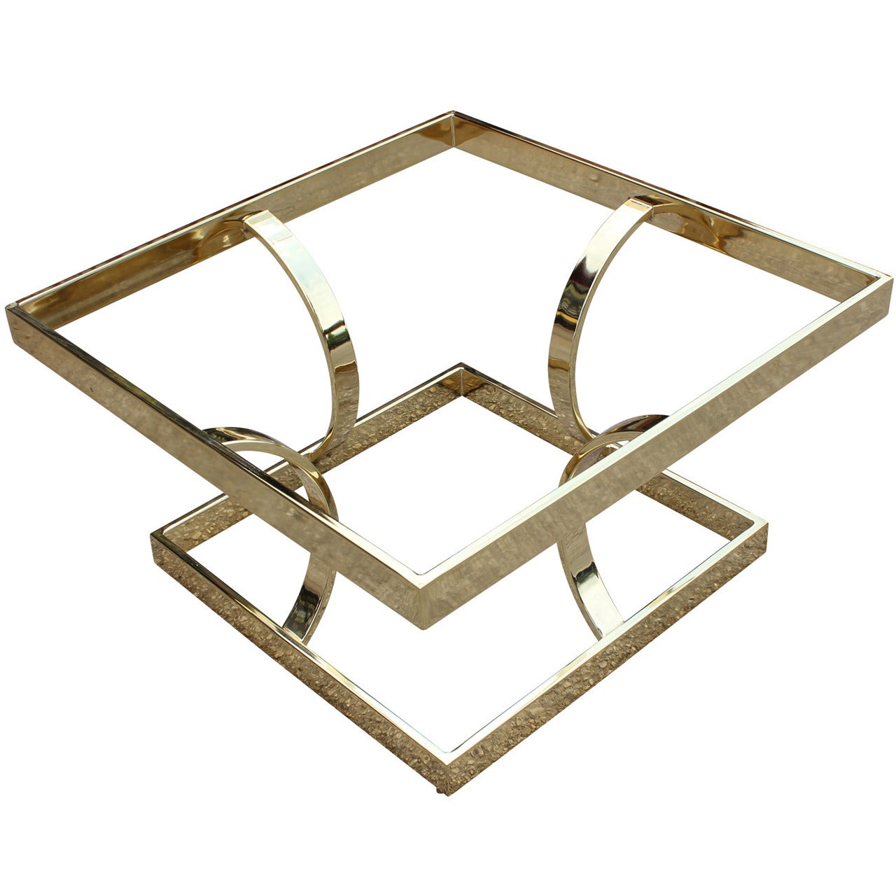 Polished Brass Table Base