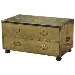 Sarreid Small  Studded Brass Chest