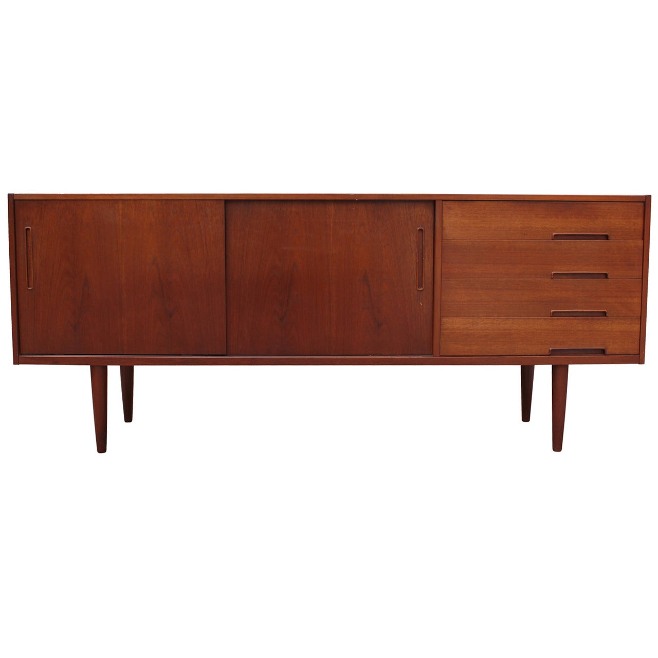 Nils Jonsson Sliding Door Teak Sideboard