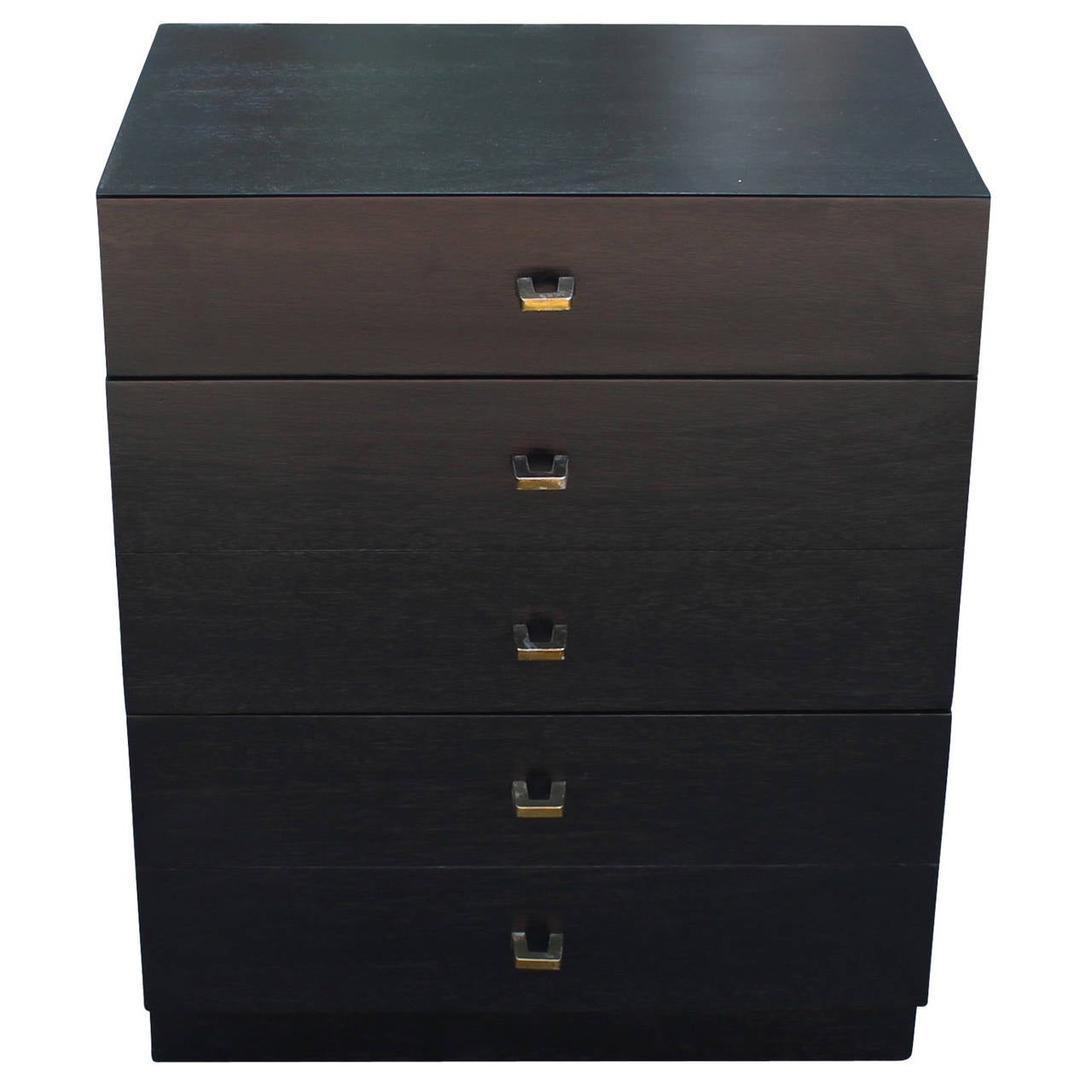 Mid-Century Modern Pair of Ebonized Nightstands by American of Martinsville