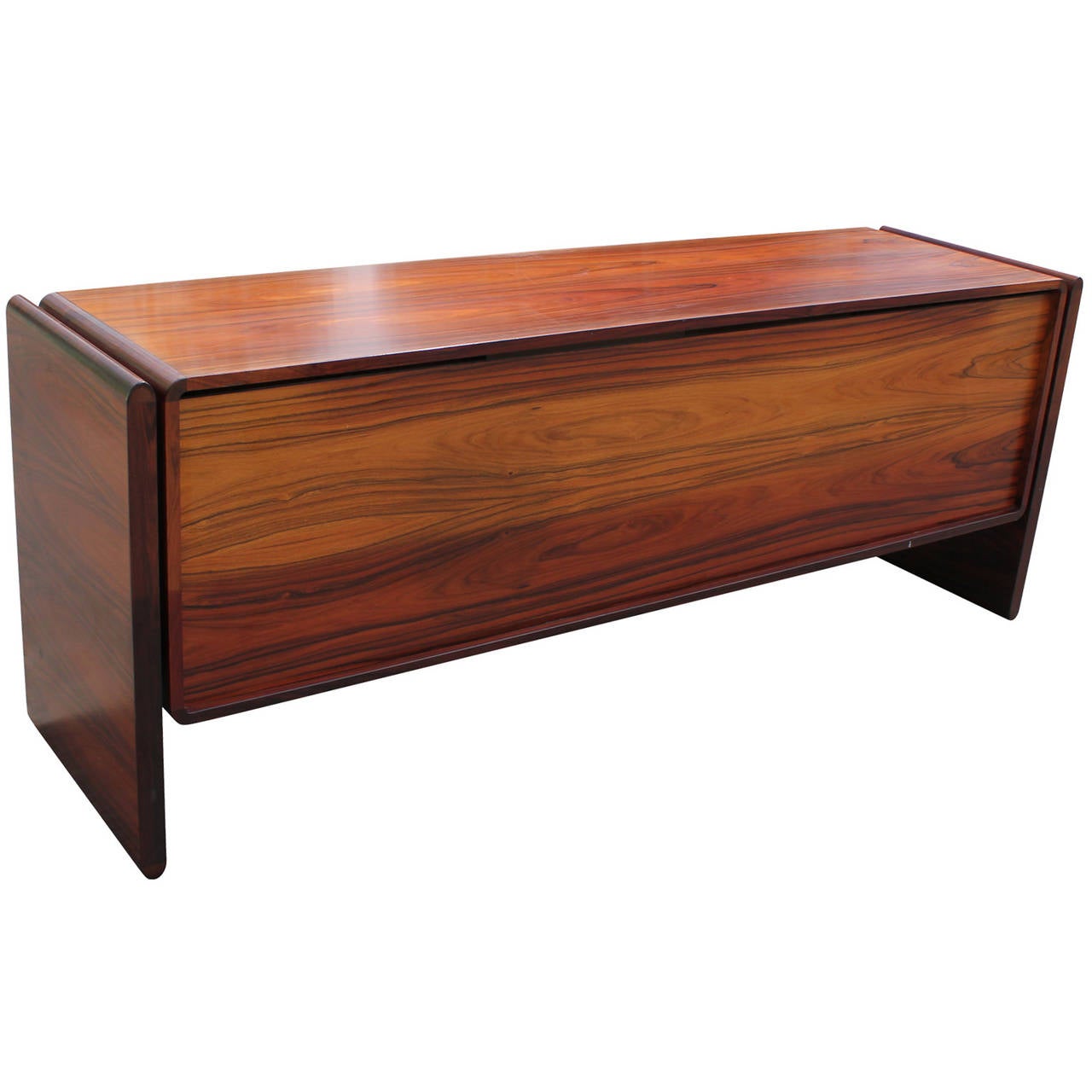 Late 20th Century Beautiful Dyrlund Rosewood Tambour Sideboard