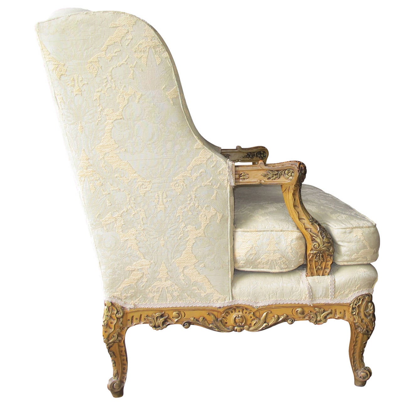 Louis XVI Beautiful Louis XIV Style Bergere Chair