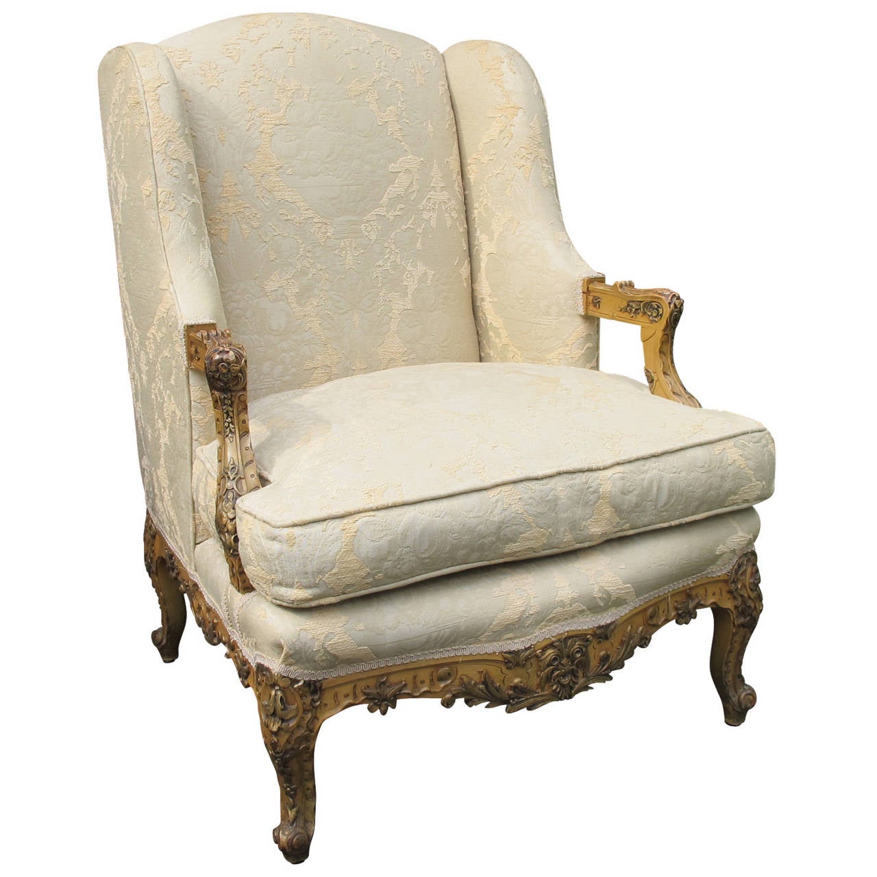 Beautiful Louis XIV Style Bergere Chair 1