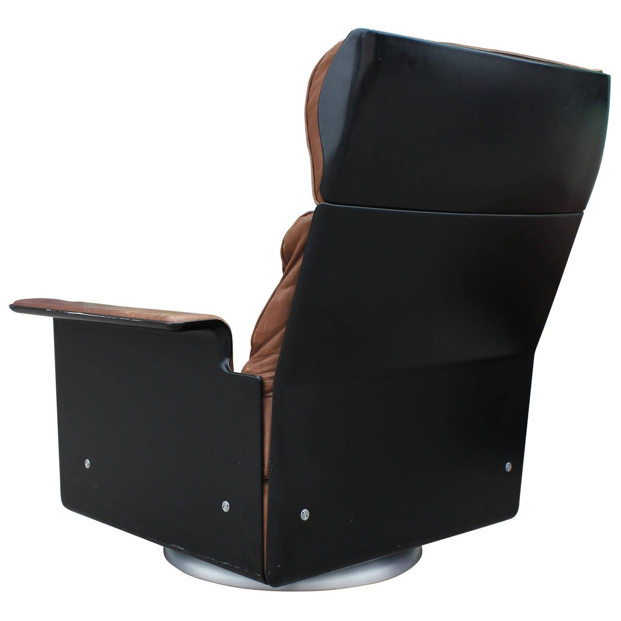 Dieter Rams for Vitsoe Leather Lounge Chair and Ottoman In Excellent Condition In Houston, TX