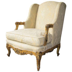 Beautiful Louis XIV Style Bergere Chair